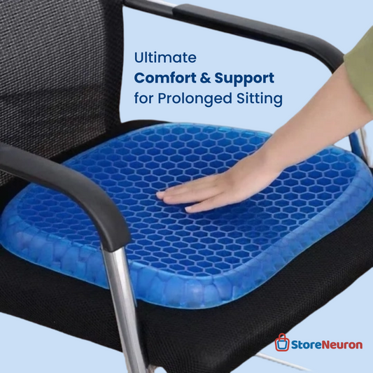 NeuroCushion™ Gel Ultimate Comfort Seat Cushion: Best For Home, Office & Car seats