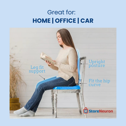 NeuroCushion™ Gel Ultimate Comfort Seat Cushion: Best For Home, Office & Car seats