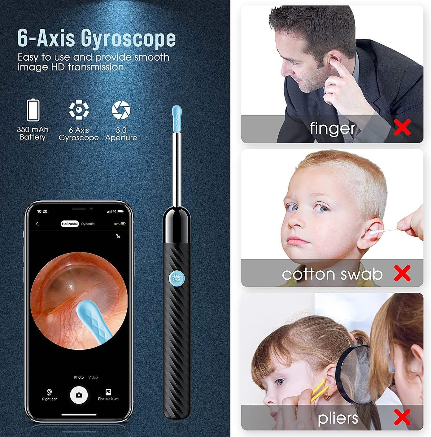EarScope™ Smart Earwax Remover With HD Camera & Live Phone View